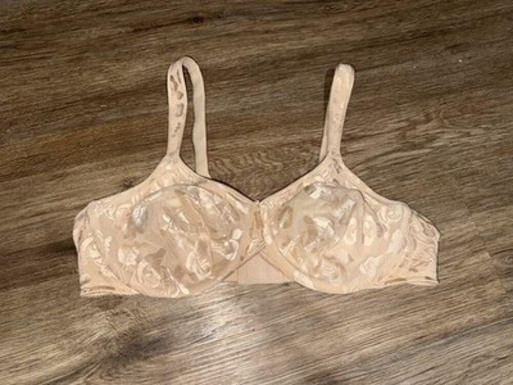 Wacoal 85567 Awareness Floral Full Figure Underwire Bra Nude 44C MINT CONDITION